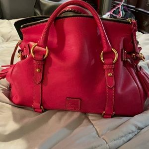 Fucshia large Florentine satchel